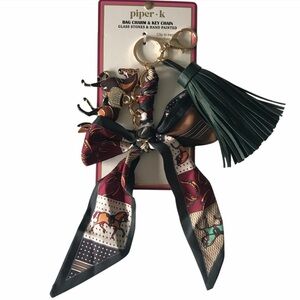 Viral Piper K Horse with Tassel & Bow Bag Charm